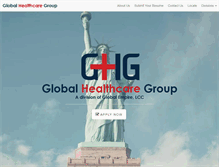Tablet Screenshot of globalhealthcaregroup.com